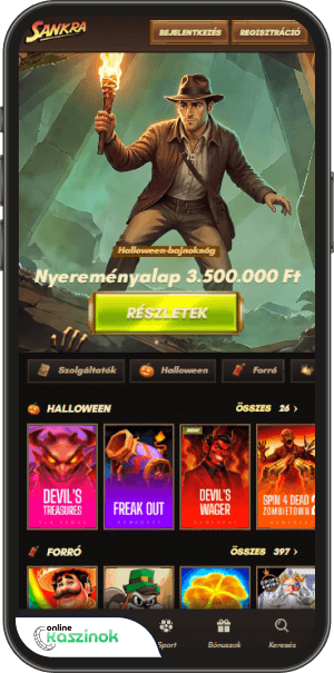 sankra casino online nyerőgépek