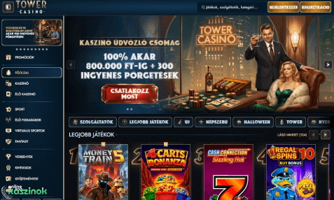 towercasino előcsarnok