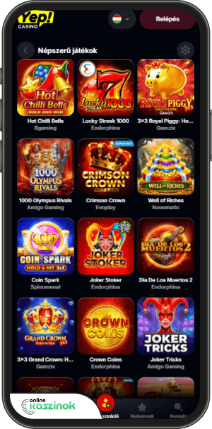 yep casino előcsarnok